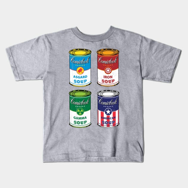 Soup Assemble Kids T-Shirt by Stationjack